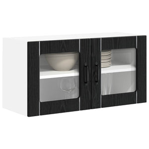 Küchenschrank Lucca Schwarze Eiche 80cm