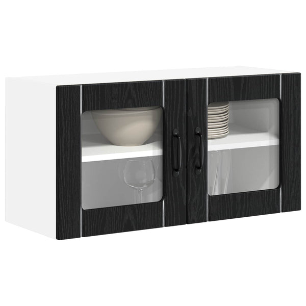 Küchenschrank Lucca Schwarze Eiche 80cm