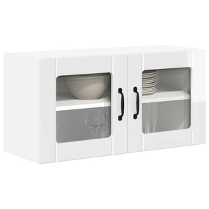 Küchenschrank Lucca Hochglanz Weiß 80x31x40 cm