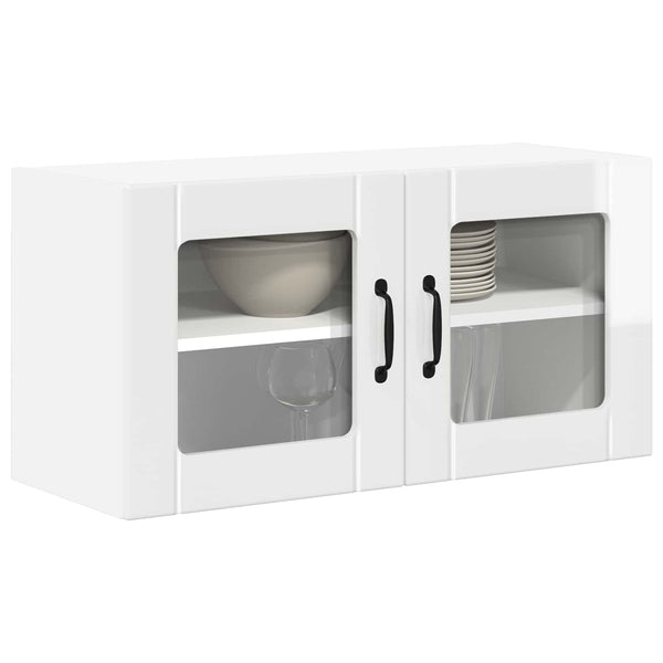 Küchenschrank Lucca Hochglanz Weiß 80x31x40 cm