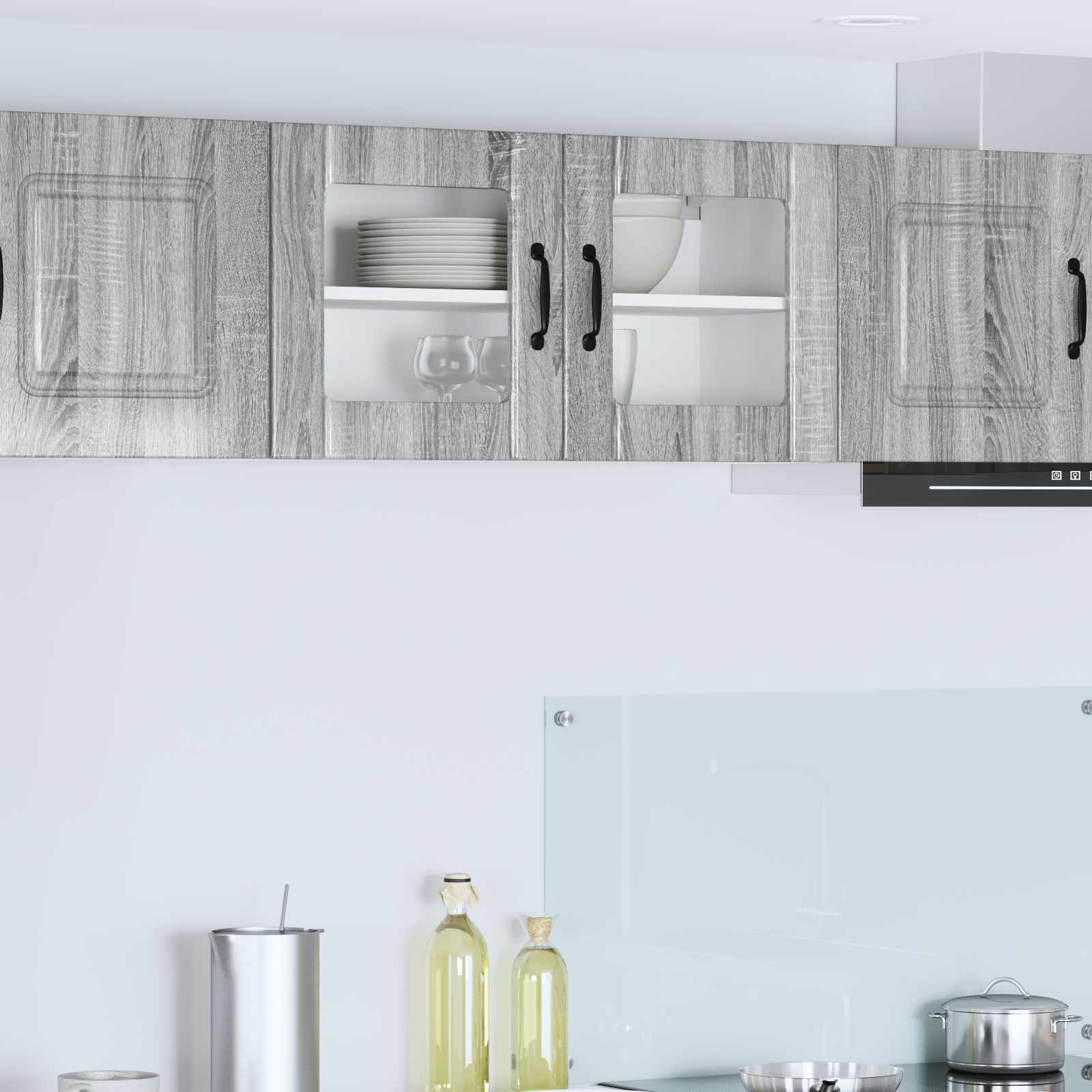 Küchenschrank Lucca Grau Sonoma 80cm