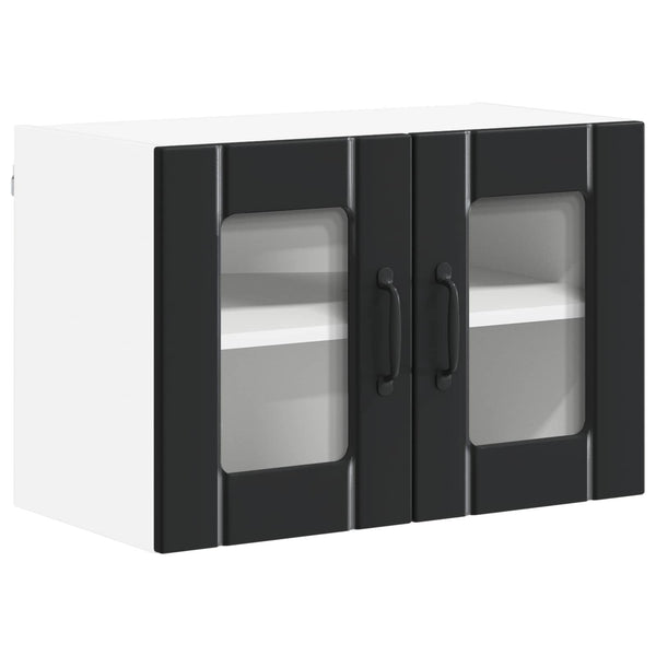 Küchenschrank Lucca, 2er-Set, Schwarz