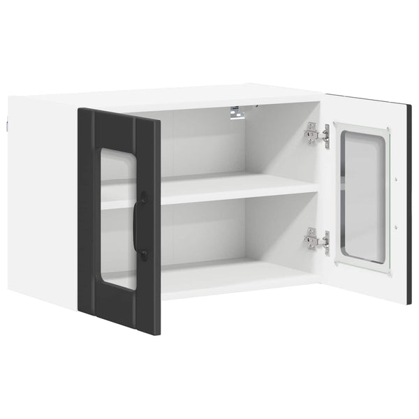 Küchenschrank Lucca, 2er-Set, Schwarz