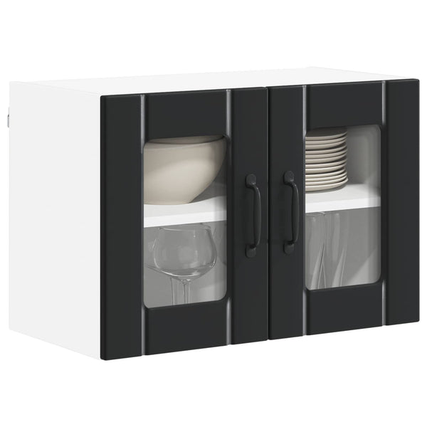 Küchenschrank Lucca, 2er-Set, Schwarz