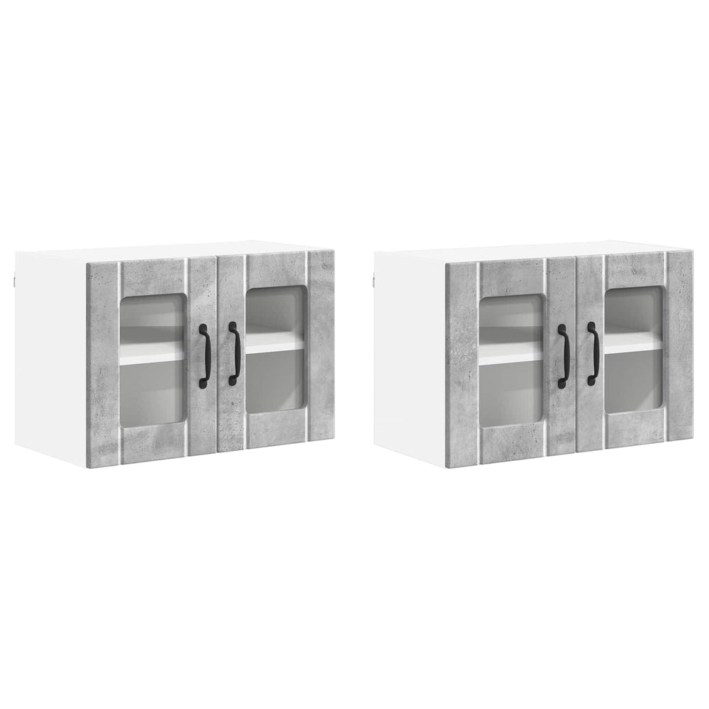Küchenschrank Lucca 2er-Set Betongrau