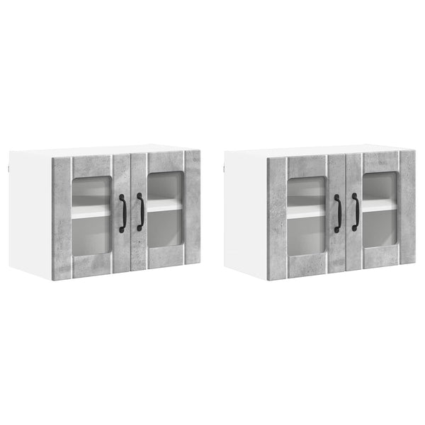 Küchenschrank Lucca 2er-Set Betongrau