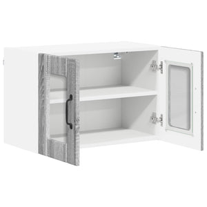 Küchenschrank Lucca 2er Set Grau/Sonoma