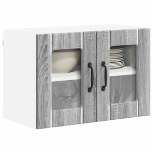 Küchenschrank Lucca 2er Set Grau/Sonoma