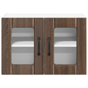 vidaXL Meubles hauts de cuisine Lucca 2 pcs chêne marron 60 x 31 x 40 cm