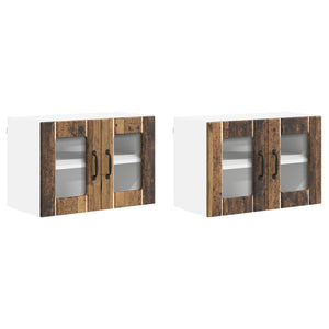 Küchenschrank Lucca 2er Set Altholz