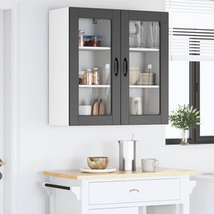 Küchenschrank Lucca Schwarz, 2er-Set