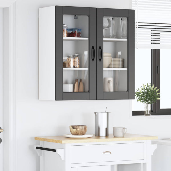 Küchenschrank Lucca Schwarz, 2er-Set