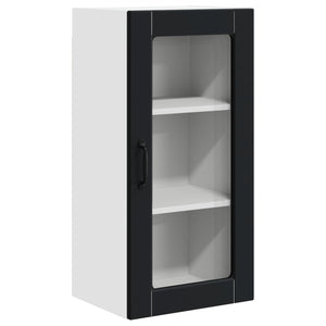 Küchenschrank Lucca Schwarz, 2er-Set