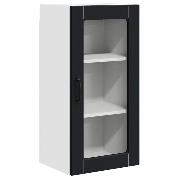 Küchenschrank Lucca Schwarz, 2er-Set
