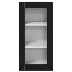 Küchenschrank Lucca Schwarz, 2er-Set