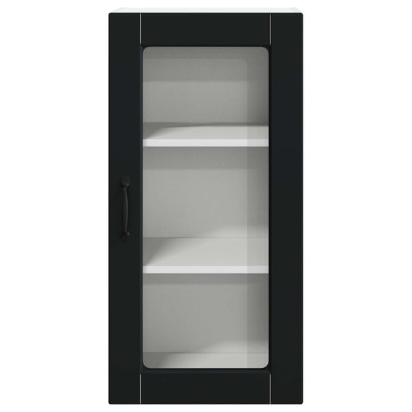 Küchenschrank Lucca Schwarz, 2er-Set