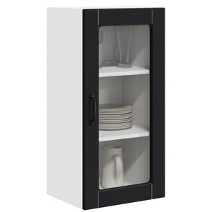 Küchenschrank Lucca Schwarz, 2er-Set