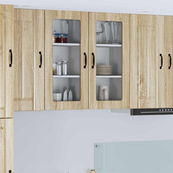 Meuble de cuisine vidaXL Lucca 2 pcs chêne Sonoma 40 x 31 x 80 cm