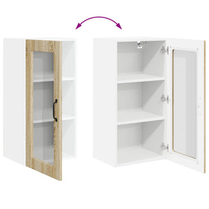 Meuble de cuisine vidaXL Lucca 2 pcs chêne Sonoma 40 x 31 x 80 cm