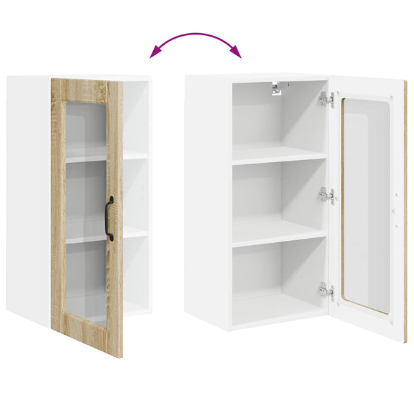 Meuble de cuisine vidaXL Lucca 2 pcs chêne Sonoma 40 x 31 x 80 cm