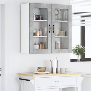 Küchenschrank Lucca 2er-Set Betongrau 40x80 cm