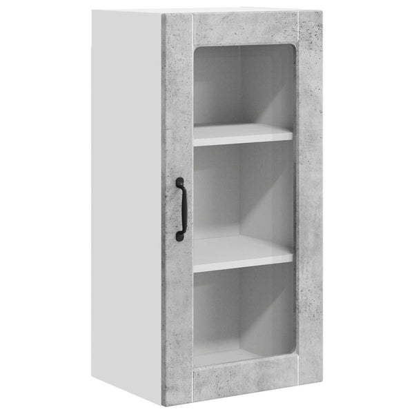 Küchenschrank Lucca 2er-Set Betongrau 40x80 cm