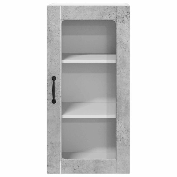 Küchenschrank Lucca 2er-Set Betongrau 40x80 cm