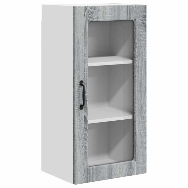 Küchenschrank Lucca, 2er-Set, Grau/Sonoma