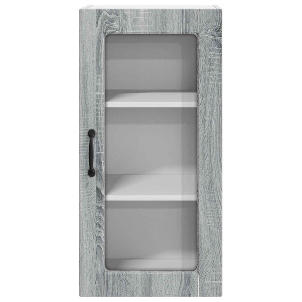 Küchenschrank Lucca, 2er-Set, Grau/Sonoma