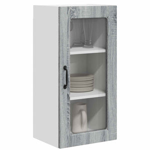 Küchenschrank Lucca, 2er-Set, Grau/Sonoma