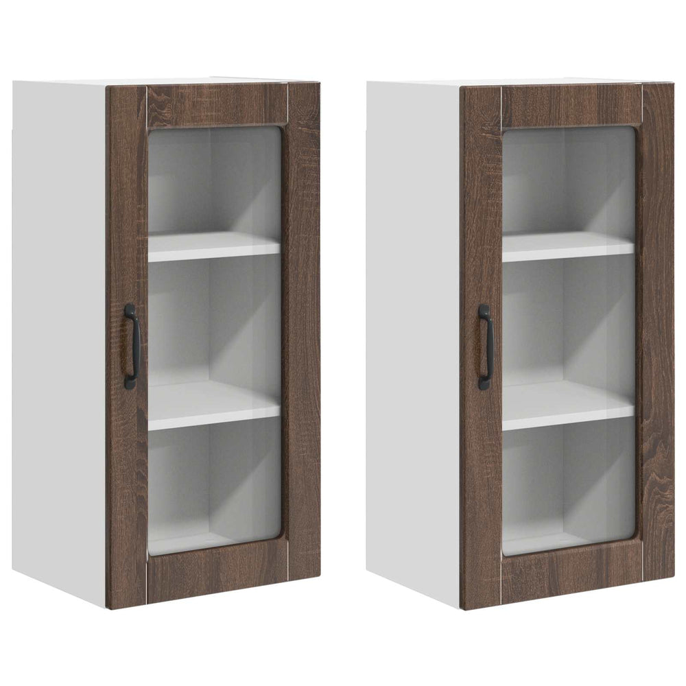 Küchenschrank Lucca 2er-Set Brauneiche