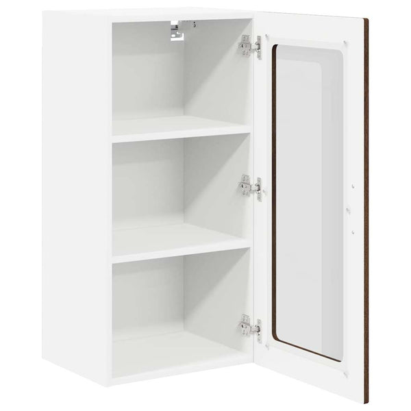 vidaXL Meuble de cuisine Lucca 2 pcs chêne marron 40 x 31 x 80 cm