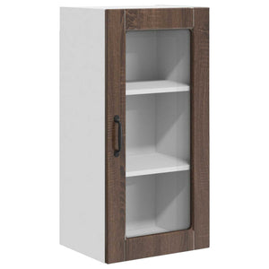 vidaXL Meuble de cuisine Lucca 2 pcs chêne marron 40 x 31 x 80 cm