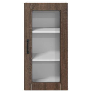 vidaXL Meuble de cuisine Lucca 2 pcs chêne marron 40 x 31 x 80 cm