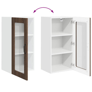 vidaXL Meuble de cuisine Lucca 2 pcs chêne marron 40 x 31 x 80 cm