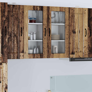 Küchenschrank Lucca 2er-Set Altholz
