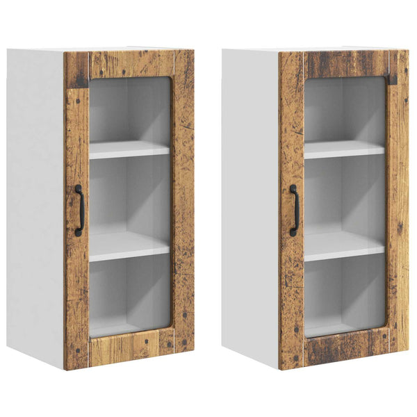Küchenschrank Lucca 2er-Set Altholz