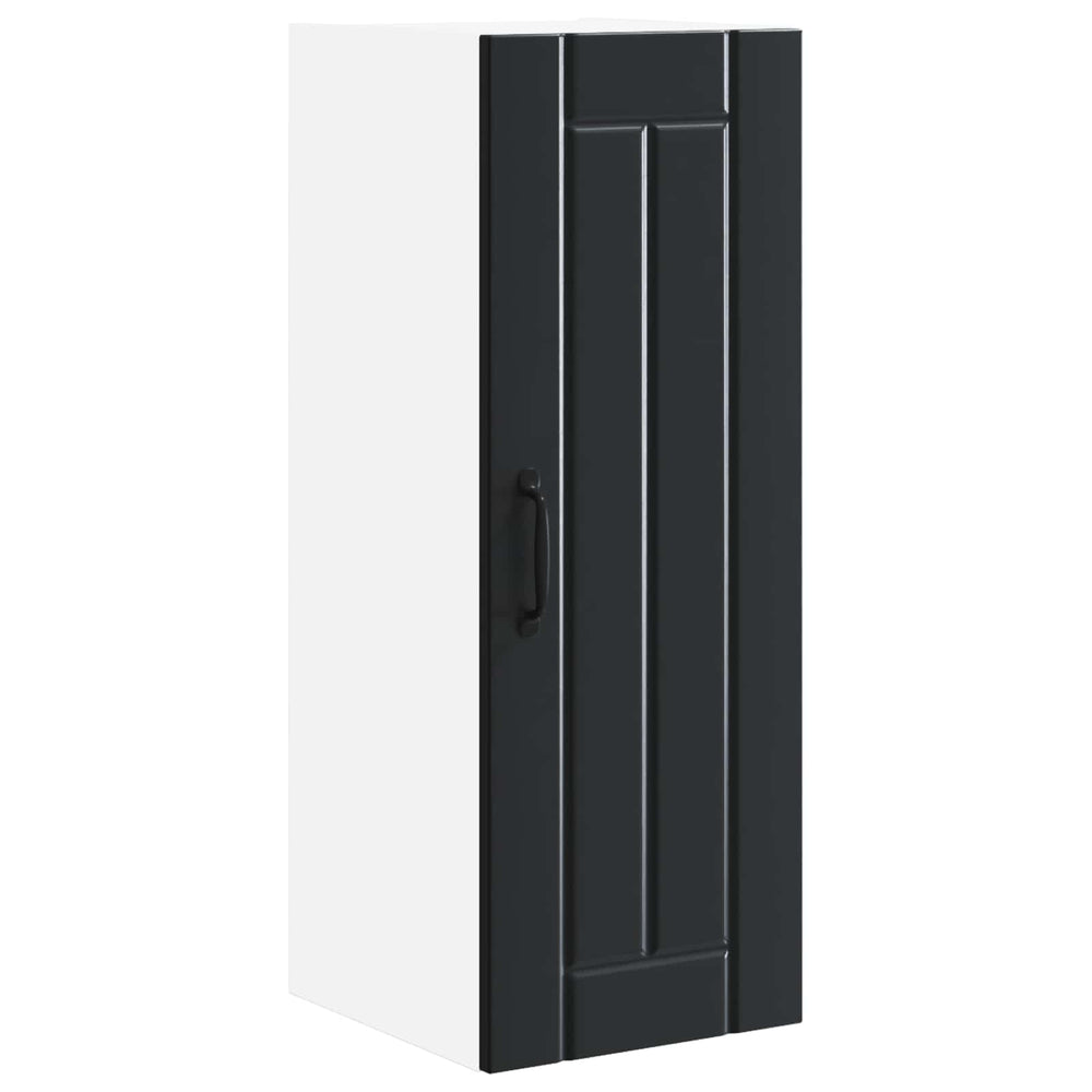 Küchenschrank Lucca Schwarz 30x80cm