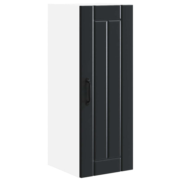 Küchenschrank Lucca Schwarz 30x80cm