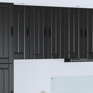 Küchenschrank Lucca Schwarz 2er-Set