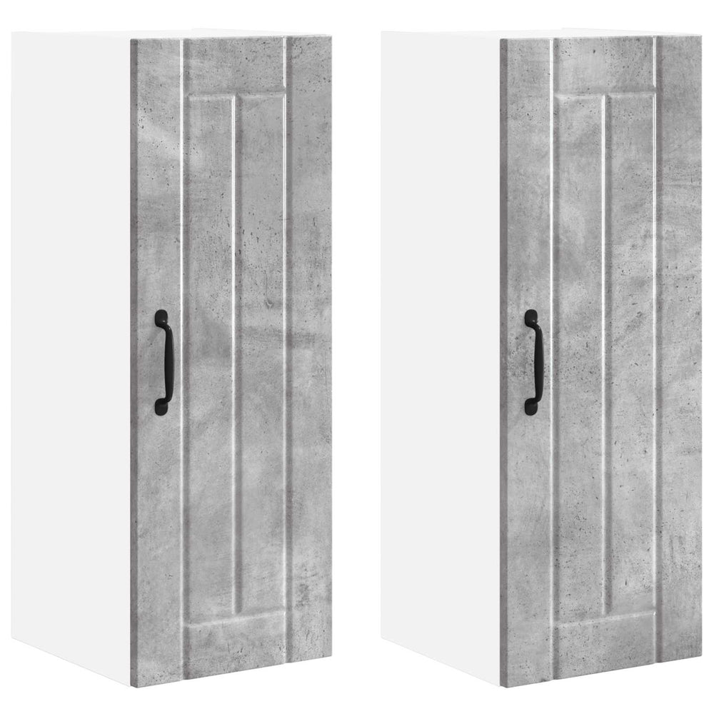 Küchenschrank Lucca 2er-Set Betongrau