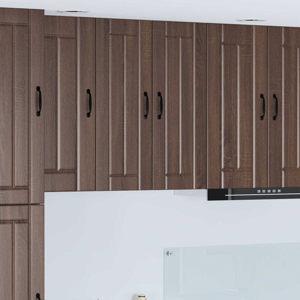 vidaXL Meuble de cuisine Lucca 2 pcs chêne marron 30 x 31 x 80 cm