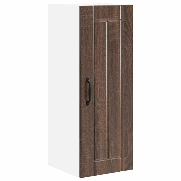 vidaXL Meuble de cuisine Lucca 2 pcs chêne marron 30 x 31 x 80 cm