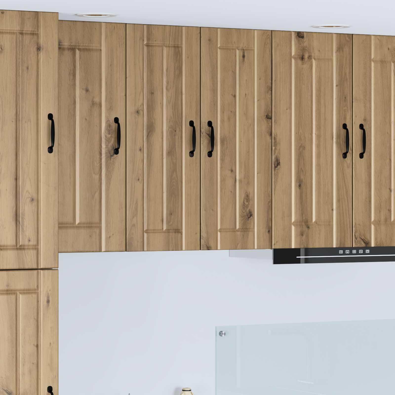 vidaXL Meuble haut de cuisine avec porte Lucca Chêne artisan 30 x 31 x 80 cm