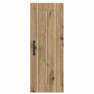 vidaXL Meuble haut de cuisine avec porte Lucca Chêne artisan 30 x 31 x 80 cm