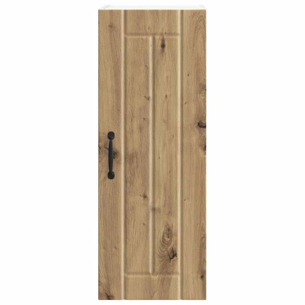 vidaXL Meuble haut de cuisine avec porte Lucca Chêne artisan 30 x 31 x 80 cm