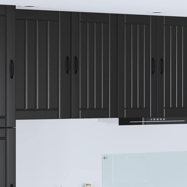 Küchenschrank Lucca Schwarz 40x80cm