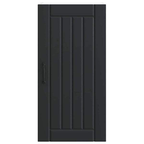 Küchenschrank Lucca Schwarz 40x80cm