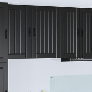 Küchenschrank Lucca Schwarz 50x31x80cm