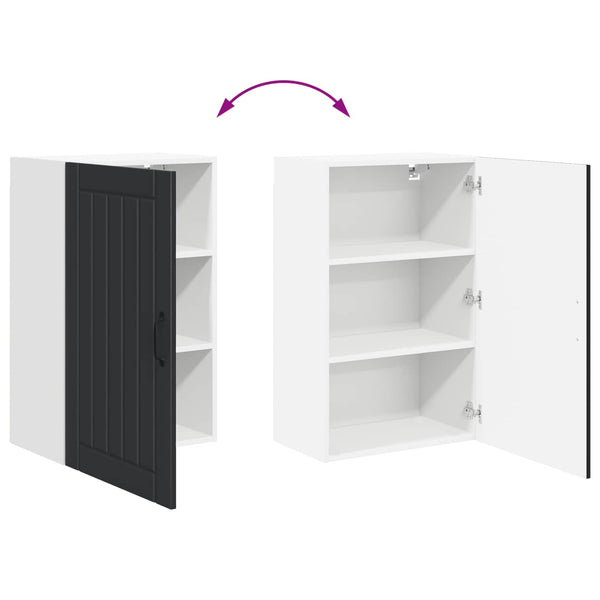 Küchenschrank Lucca Schwarz 50x31x80cm